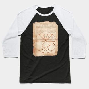 KINKY KITTY - The Kinky Vitruvian Kitty Baseball T-Shirt